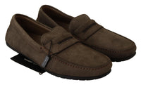 Thumbnail for Elegant Brown Leather Loafers