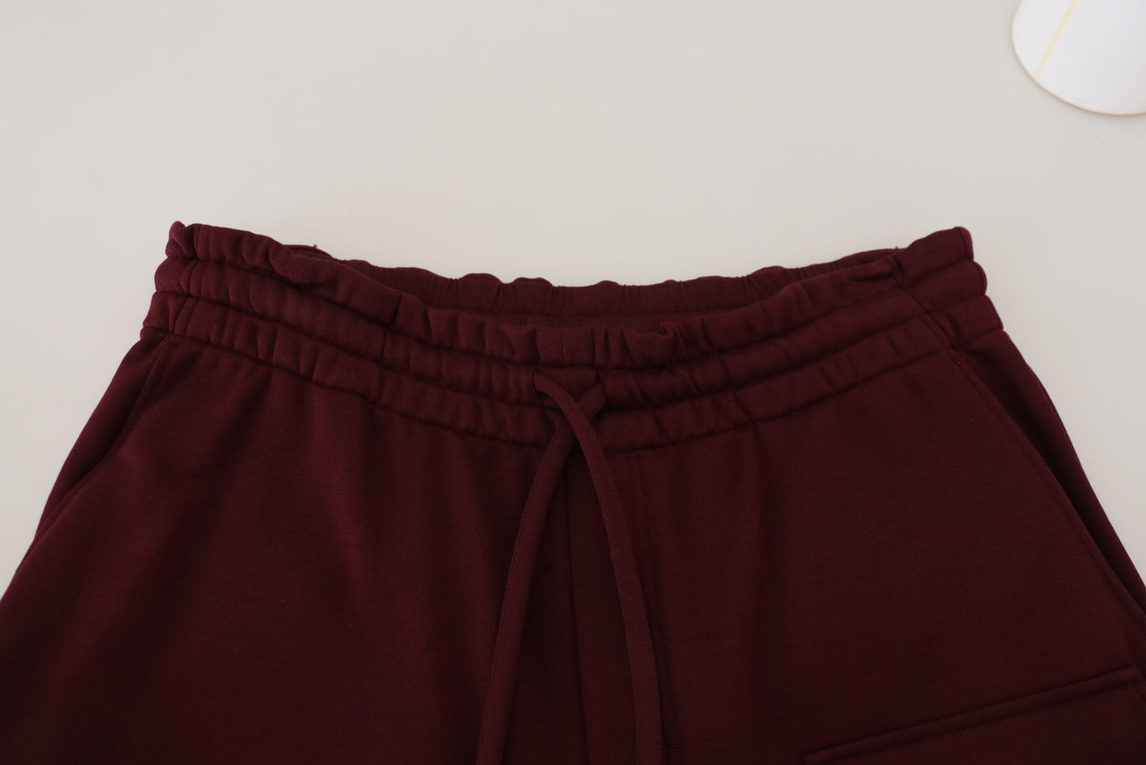 Maroon Bermuda Cargo Men Shorts