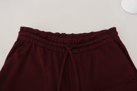 Thumbnail for Maroon Bermuda Cargo Men Shorts