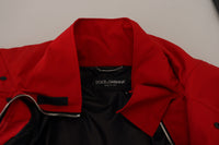 Thumbnail for Sleek Red Lightweight Windbreaker Jacket