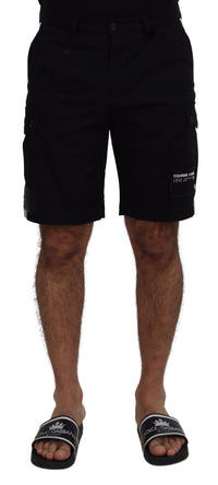 Thumbnail for Black Bermuda Cargo Casual Shorts