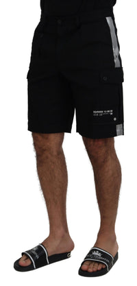 Thumbnail for Black Bermuda Cargo Casual Shorts