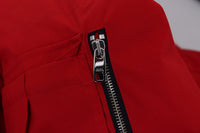 Thumbnail for Sleek Red Lightweight Windbreaker Jacket