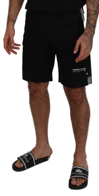 Thumbnail for Black Bermuda Cargo Casual Shorts