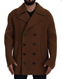 Thumbnail for Elegant Double Breasted Brown Jacket