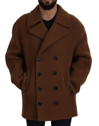 Thumbnail for Elegant Double Breasted Brown Jacket