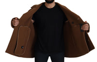 Thumbnail for Elegant Double Breasted Brown Jacket