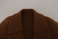 Thumbnail for Elegant Double Breasted Brown Jacket