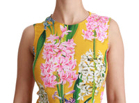 Thumbnail for Sunshine Floral Crewneck Sleeveless Blouse