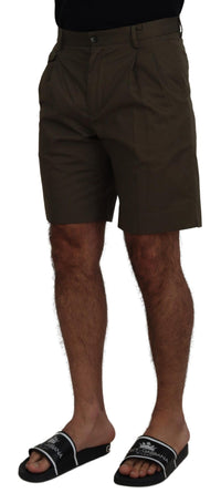 Thumbnail for Elegant Green Cotton Chino Shorts