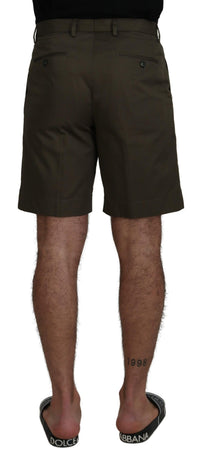 Thumbnail for Elegant Green Cotton Chino Shorts