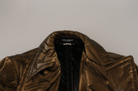 Thumbnail for Elegant Bronze Double-Breasted Jacket