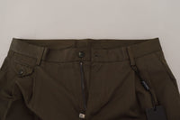 Thumbnail for Elegant Green Cotton Chino Shorts