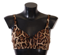 Thumbnail for Brown Leopard Women Bra Underwear