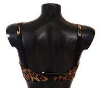Thumbnail for Brown Leopard Women Bra Underwear