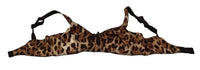 Thumbnail for Brown Leopard Women Bra Underwear