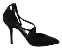 Thumbnail for Elegant Ankle Strap Suede Heels