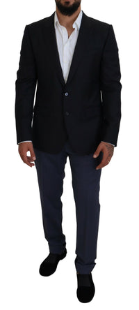 Thumbnail for Elegant Dark Blue Martini Blazer