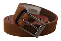 Thumbnail for Chic Suede Belt with Logo Engraved Buckle