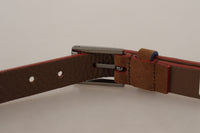 Thumbnail for Chic Suede Belt with Logo Engraved Buckle