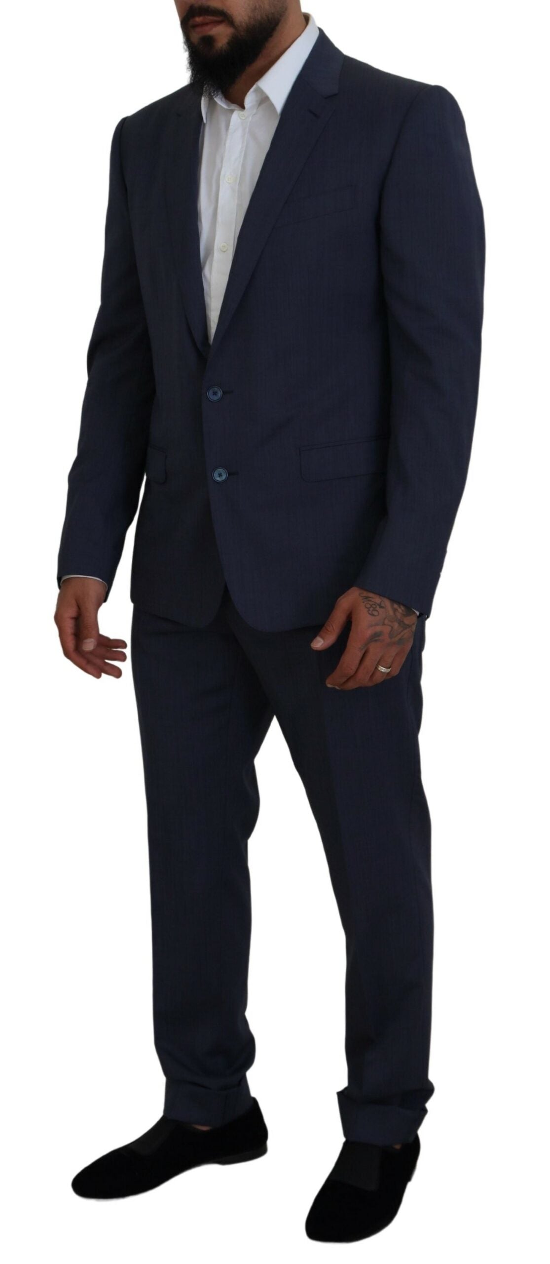 Blue Wool MARTINI 2 Piece Slim Fit Suit