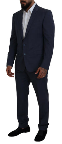 Thumbnail for Blue Wool MARTINI 2 Piece Slim Fit Suit