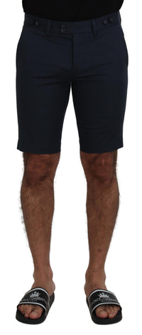 Thumbnail for Blue Bermuda Low Waist Men Shorts