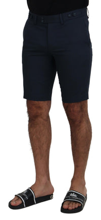 Thumbnail for Blue Bermuda Low Waist Men Shorts