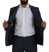 Thumbnail for Blue Wool MARTINI 2 Piece Slim Fit Suit