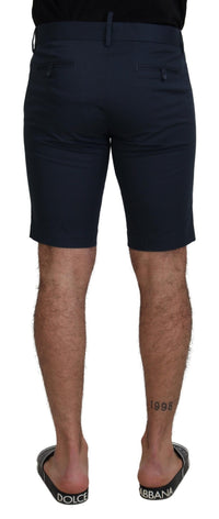 Thumbnail for Blue Bermuda Low Waist Men Shorts