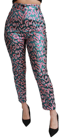 Thumbnail for Elegant High Waist Cropped Silk Blend Pants