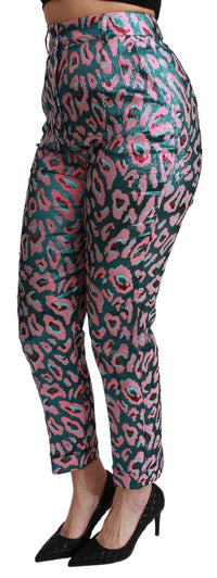 Thumbnail for Elegant High Waist Cropped Silk Blend Pants