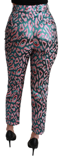 Thumbnail for Elegant High Waist Cropped Silk Blend Pants