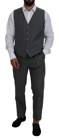 Thumbnail for Sleek Silver Martini Slim Fit Three-Piece Suit