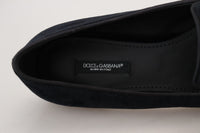Thumbnail for Chic Velvet Crystal-Embellished Loafers