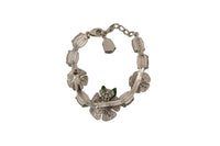 Thumbnail for Elegant Silver Chain Bracelet with Charms & Crystals