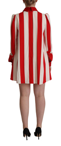 Thumbnail for Elegant Striped Shirt Mini Dress