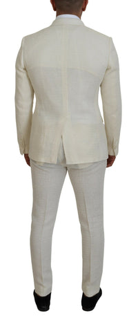 Thumbnail for Elegant Off White Silk-Blend Suit