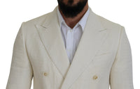 Thumbnail for Elegant Off White Silk-Blend Suit