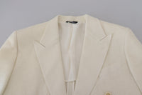 Thumbnail for Elegant Off White Silk-Blend Suit