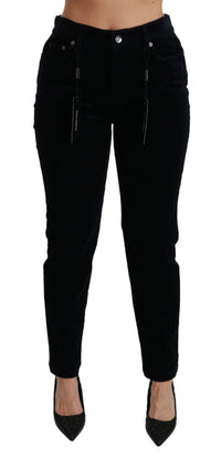Thumbnail for Chic Mid Waist Skinny Corduroy Jeans