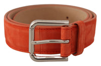 Thumbnail for Elegant Suede Leather Belt in Vibrant Orange