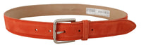 Thumbnail for Elegant Suede Leather Belt in Vibrant Orange