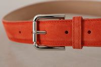 Thumbnail for Elegant Suede Leather Belt in Vibrant Orange