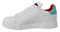 Thumbnail for Elegant White Portofino Leather Sneakers