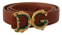 Thumbnail for Elegant Leather Belt with Logo Buckle