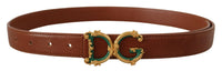 Thumbnail for Elegant Leather Belt with Logo Buckle