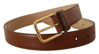 Thumbnail for Elegant Leather Belt with Engraved Buckle