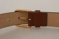 Thumbnail for Elegant Leather Belt with Engraved Buckle