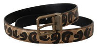 Thumbnail for Chic Engraved Logo Leather Belt